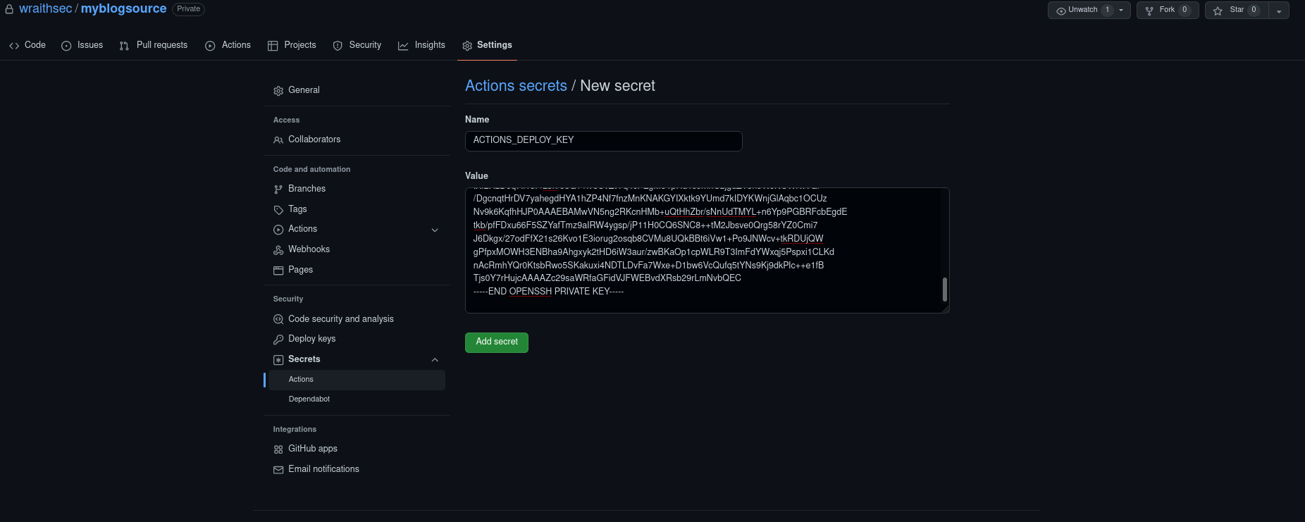 Deploy Key